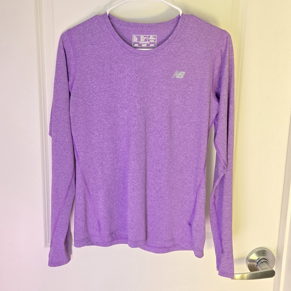New Balance Purple Long Sleeve Athletic Top